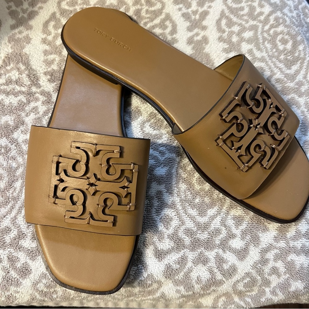 Tory Burch Leather Slippers